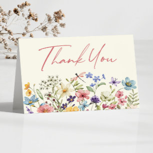 Wilde Bloem Wilde Bloemen Bloemstuk Bruidsdouche Bedankkaart