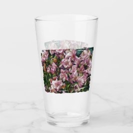 Wilde bloemafdrukken glas