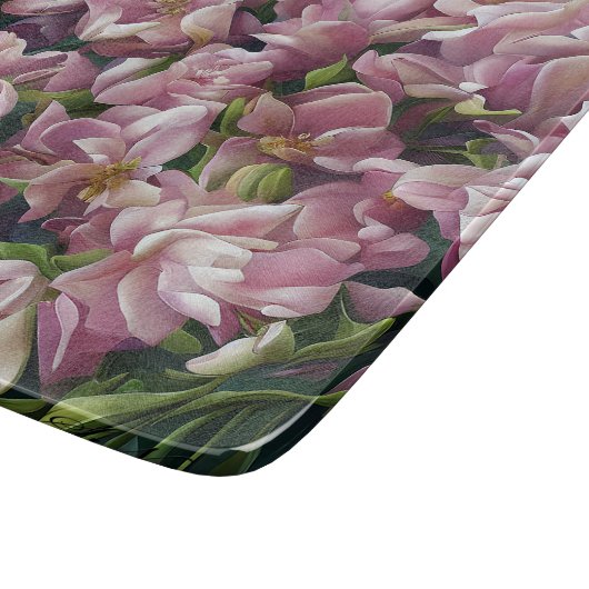 Wilde bloemafdrukken snijplank (Hoek)