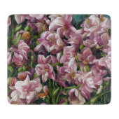 Wilde bloemafdrukken snijplank (Voorkant)