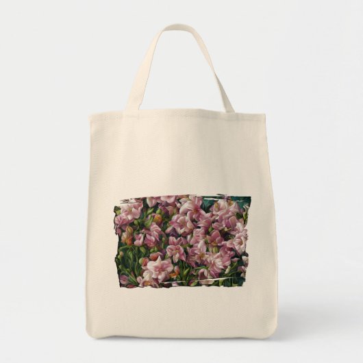 Wilde bloemafdrukken tote bag (Voorkant)