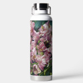 Wilde bloemafdrukken waterfles (Achterkant)