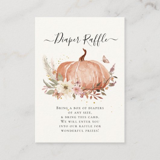 Wilde bloembloem, Waterverf, luierspoel Informatiekaartje (Voorkant)