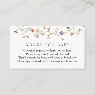 Wilde bloemboeken voor de Kaart van de Baby Enclos