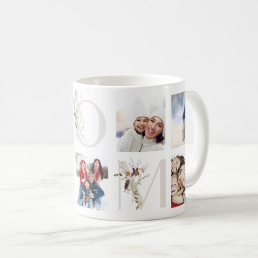 Wilde bloembrieven MOM | MOEDERDAG Koffiemok (Voorkant rechts)