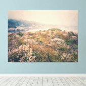 wilde bloemen aan de kust canvas afdruk (Insitu (Houten vloer))
