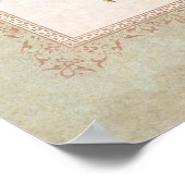 wilde bloemen Antiek Botanisch Poster (Hoek)