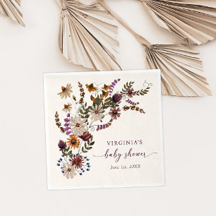 Wilde Bloemen Baby Borrelservetten Servet
