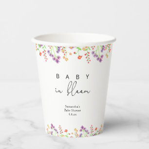 Wilde bloemen - Baby in bloei Papieren Bekers