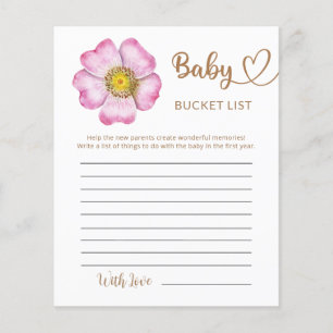 Wilde bloemen Baby in Bloom Baby shower Bucket Lis