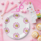 Wilde bloemen Baby in het Baby shower Bloom Papieren Bordje (Feest)