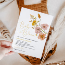 Wilde Bloemen Baby Shower, Baby in Bloei 