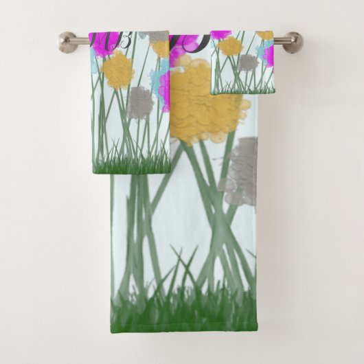wilde bloemen bad handdoek (Insitu)