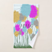 wilde bloemen bad handdoek (Handdoek)