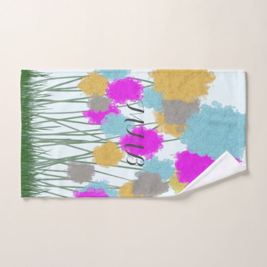 wilde bloemen bad handdoek (Handdoek)