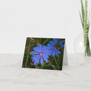 Wilde bloemen bedankkaart