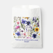 Wilde bloemen bedankzakje (Voorkant)