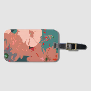 Wilde bloemen bloemige bruiloften bruidsmeisje cad bagagelabel