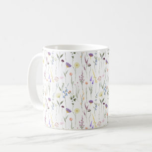 wilde bloemen bloempatroon koffiemok