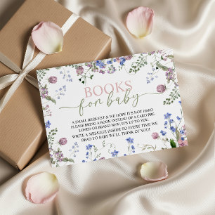Wilde Bloemen Boeken voor Baby Kaart