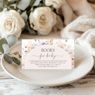 Wilde Bloemen Boeken voor Baby Kaart