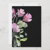 Wilde bloemen | Boho Bruids Douche Uitnodiging (Achterkant)