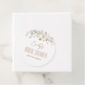 Wilde bloemen Boho Bruidsdouche In Bloom Tuin Bedankjes Labels (In situ)