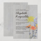  wilde bloemen Bridal Shower Invitations Kaart (Voorkant / Achterkant)