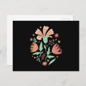 Wilde bloemen briefkaart (Voorkant / Achterkant)