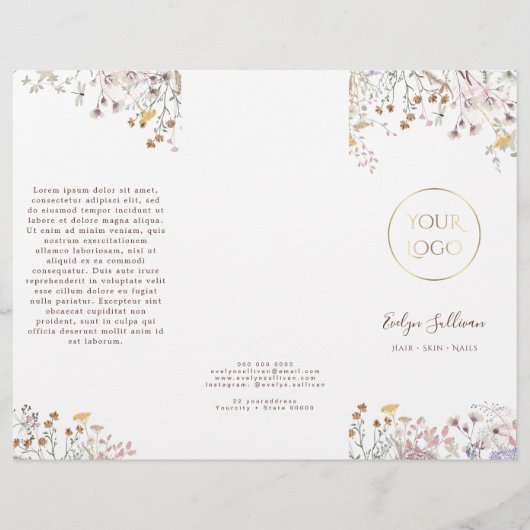 Wilde bloemen brochure (Voorkant)