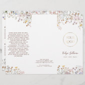 Wilde bloemen brochure (Voorkant / Achterkant)