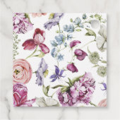 Wilde Bloemen Bruidsfeestje Bedankjes Labels (Achterkant)