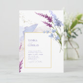 Wilde bloemen bruiloft waterverf peri ID954 (Staand voorkant)