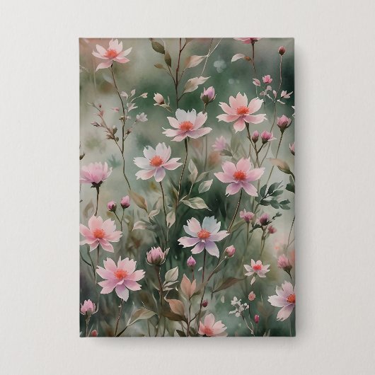  wilde bloemen button (Voorkant)