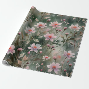 wilde bloemen cadeaupapier