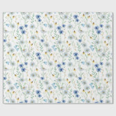 Wilde bloemen cadeaupapier (Vlak)