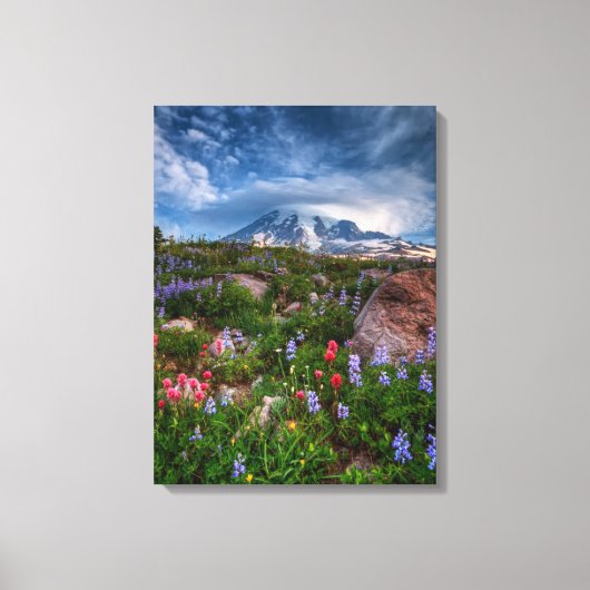 Wilde bloemen canvas afdruk (Voorkant)