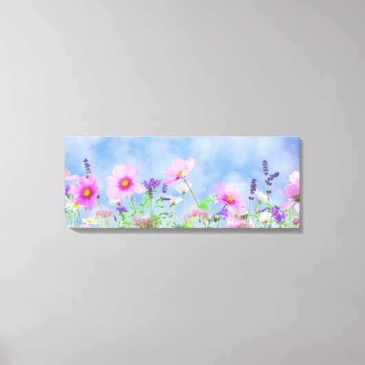 Wilde bloemen canvas afdruk (Voorkant)