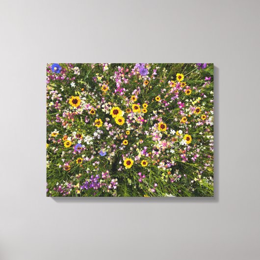 Wilde bloemen canvas afdruk (Voorkant)