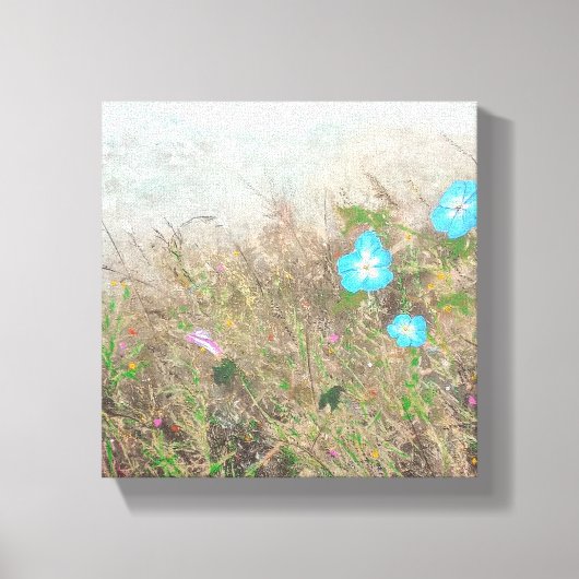Wilde bloemen canvas afdruk (Voorkant)