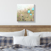 Wilde bloemen canvas afdruk (Insitu (Slaapkamer))