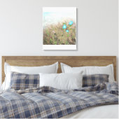 Wilde bloemen canvas afdruk (Insitu (Slaapkamer))