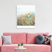 Wilde bloemen canvas afdruk (Insitu (Woonkamer))