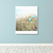 Wilde bloemen canvas afdruk (Insitu (Houten vloer))