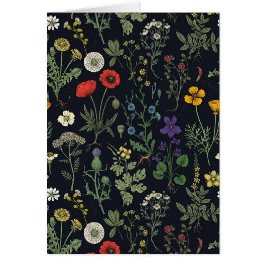 Wilde bloemen collage (Voorkant)
