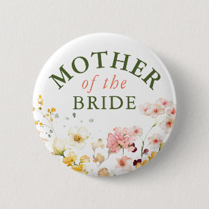 Wilde bloemen Cute Kleurrijk Elke Feest Ronde Button 5,7 Cm