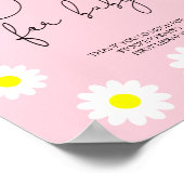 Wilde bloemen Daisies - boeken voor baby Poster (Hoek)