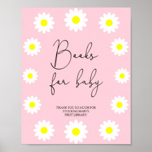 Wilde bloemen Daisies - boeken voor baby Poster