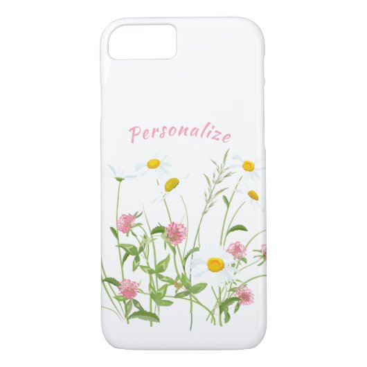  wilde bloemen Daisy Carnan Personeelsformatie Case-Mate iPhone Case (Achterkant)