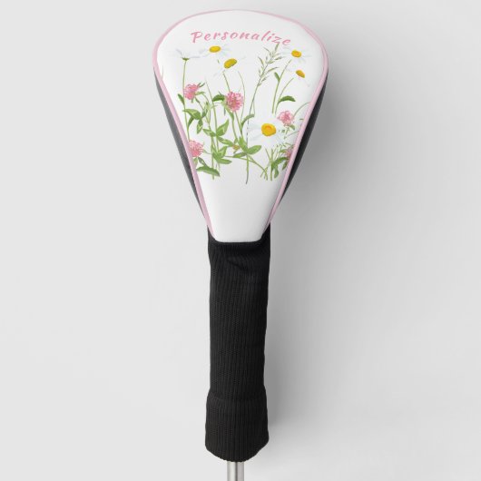 wilde bloemen Daisy Carnan Personeelsformatie Golfheadcover (Voorkant)